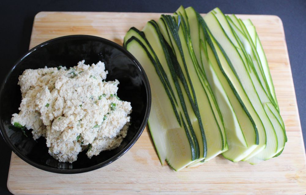 Courgette rolls - Natlicious food