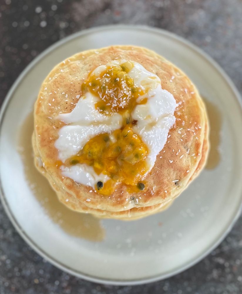 Passion fruit pancakes Natlicious food