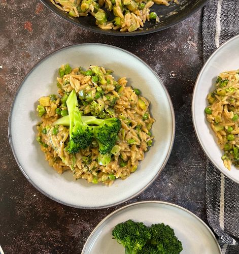 Green orzotto
