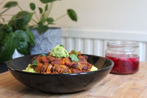 Spicy red kidney beans