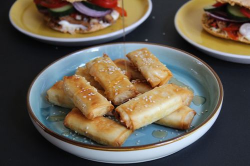 Tofu in filo pastry